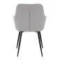 KRZESŁO VICENZA SZARE ZESTAW 2 SZT 58X63X85,5 cm